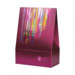 Geschenktasche Soll alles in Erfüllung gehen (weinrot) (16x23x8 cm) 104246