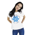 Siberian Wellness T-shirt for women (color: white, size: M)