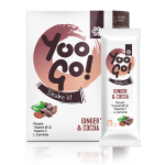 Yoo Go! Shake it! Powder for making a protein drink with cocoa and ginger, with a sweetener, 175 g 500541