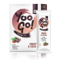 Yoo Go! Shake it! Pulver zur Herstelung eines proteinhaltigen Getränks mit Kakao und Ingwer, mit Süßungsmittel, 175 g